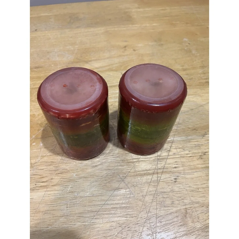 Pier 1 Imports Set of 2 Bountiful Apple 4 x 3 Candles New‎